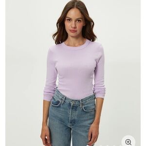 Michael Stars Light Purple Long Sleeve Top